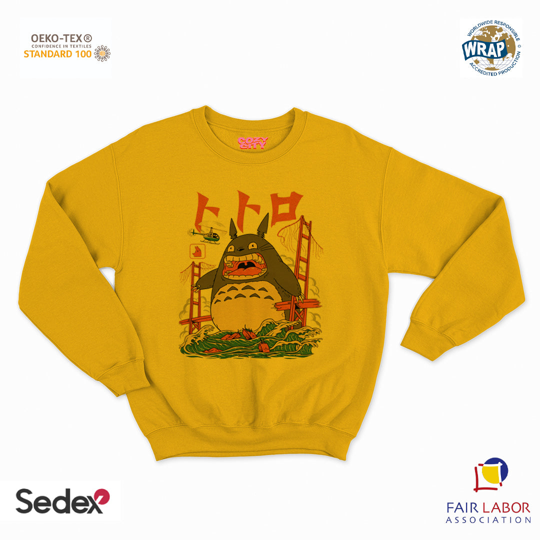 felpa con girocollo unisex- tot moster