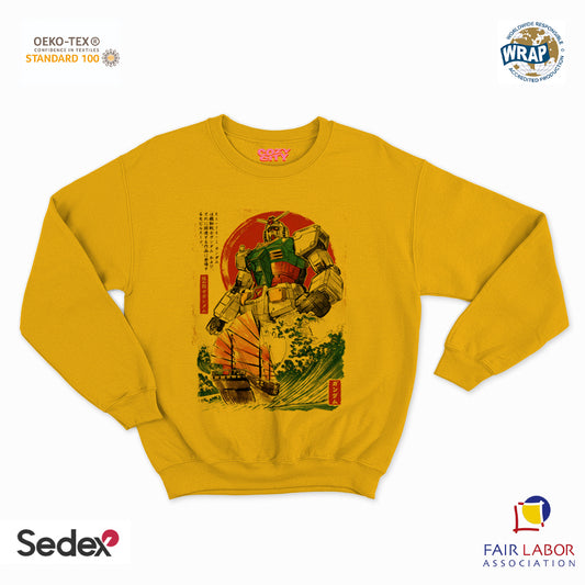 felpa con girocollo unisex- robottone z