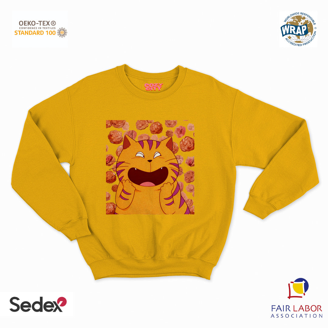 felpa con girocollo unisex- giuliano polpette