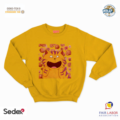 felpa con girocollo unisex- giuliano polpette