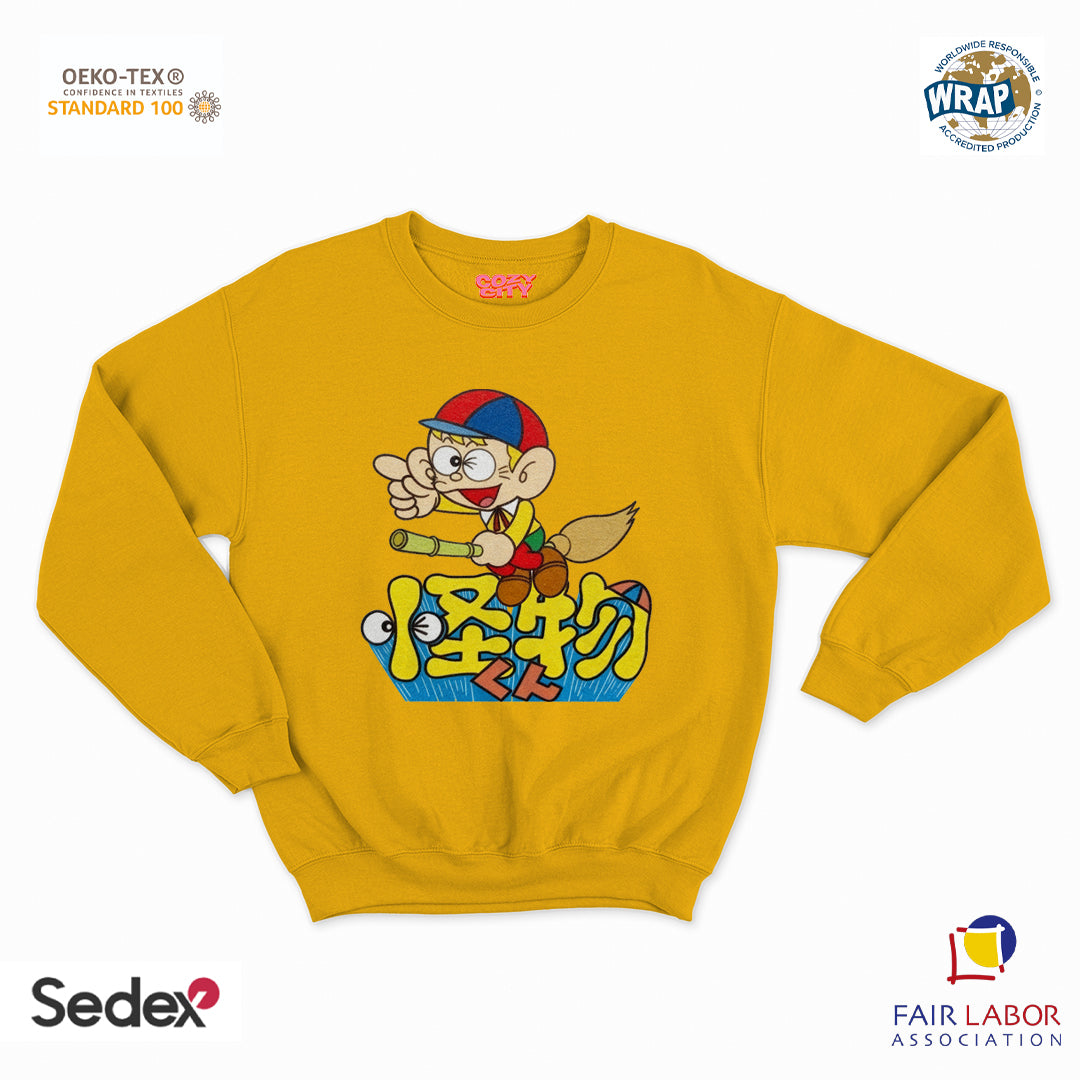 felpa con girocollo unisex- principe dei mostri giapponese
