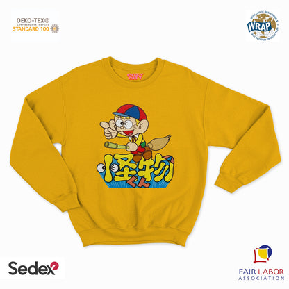 felpa con girocollo unisex- principe dei mostri giapponese