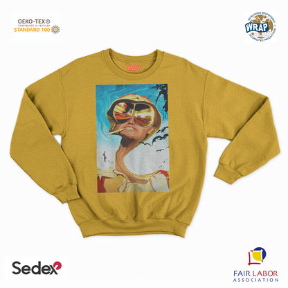 felpa con girocollo unisex- paura e delirio