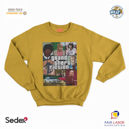 felpa con girocollo unisex- gran theft fiction