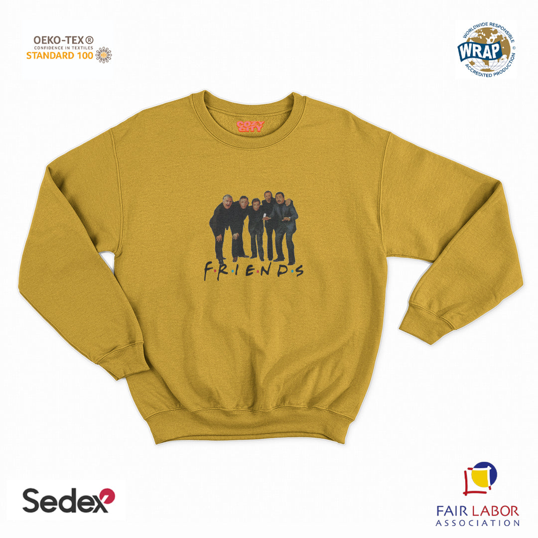 felpa con girocollo unisex- amici miei commedia