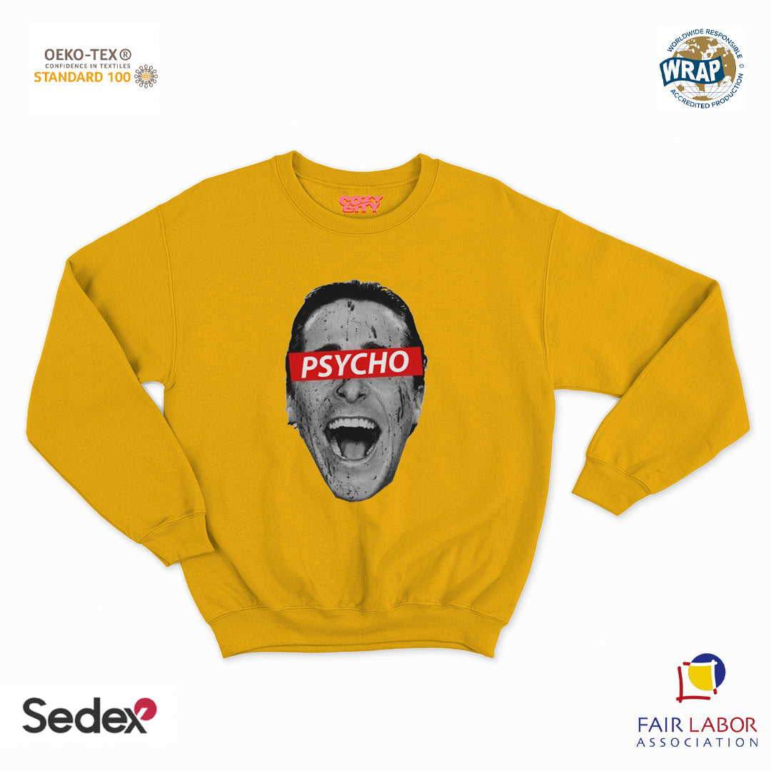 felpa con girocollo unisex- psycho