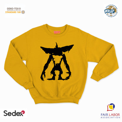 felpa con girocollo unisex- mostri anni 80