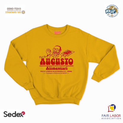 felpa con girocollo unisex- dal sor augusto alimentari