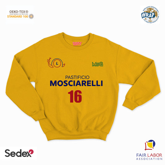 felpa con girocollo unisex- pastificio mosciarelli
