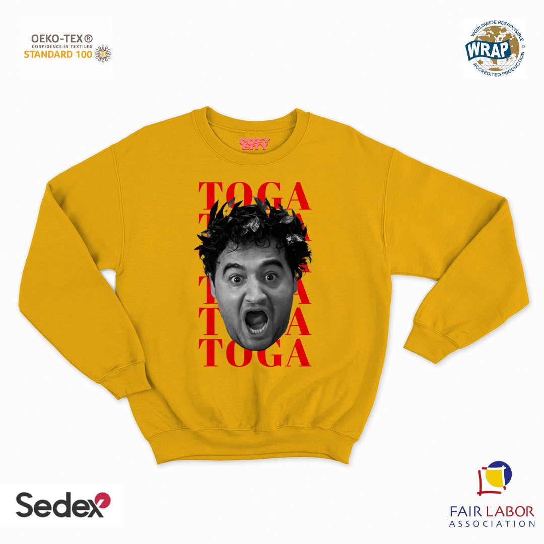 felpa con girocollo unisex- animal toga toga toga