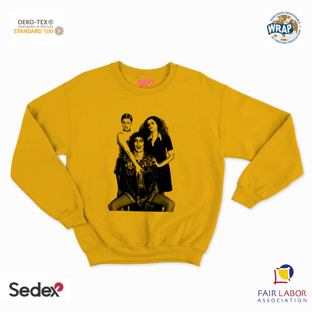 felpa con girocollo unisex- rocky show