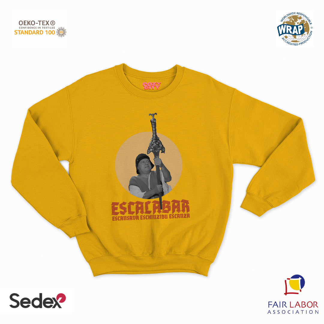felpa con girocollo unisex- escalabar escansava eschinzibu escava