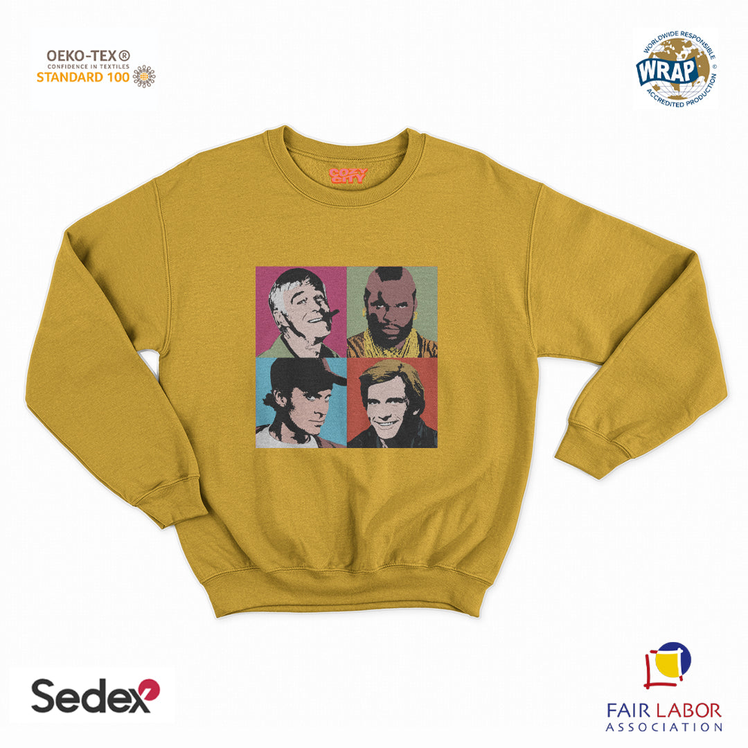 felpa con girocollo unisex- the team