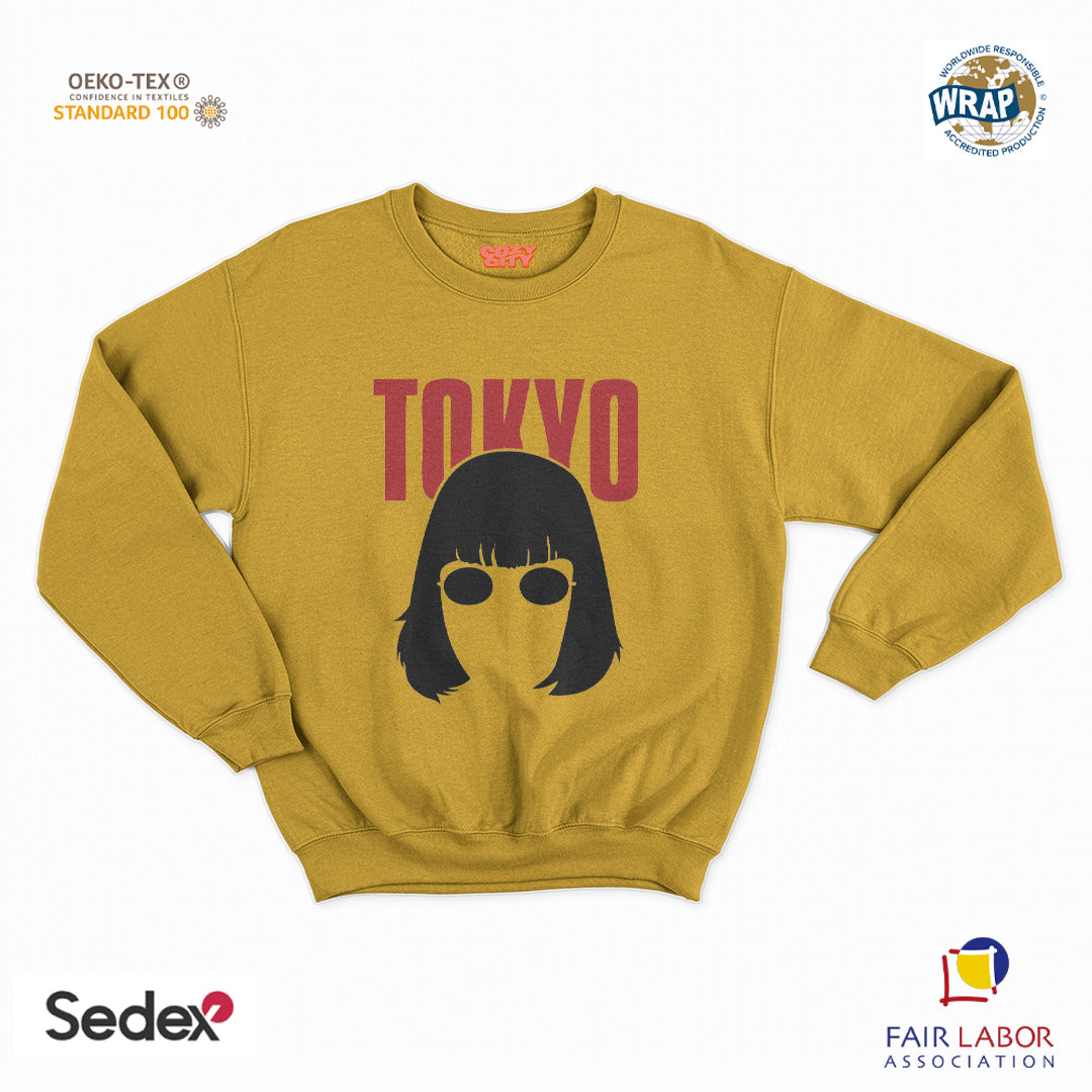 felpa con girocollo unisex- tokyo
