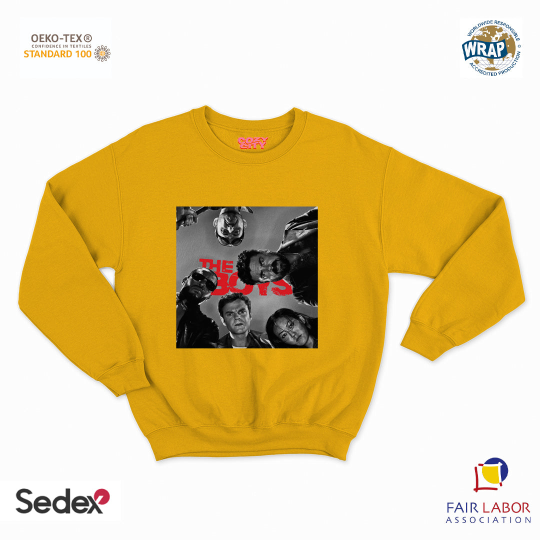 felpa con girocollo unisex- i ragazzi logo