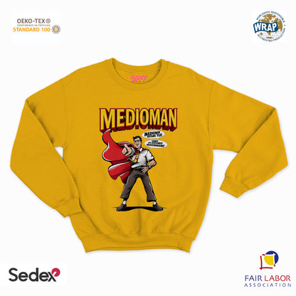 felpa con girocollo unisex- medioman