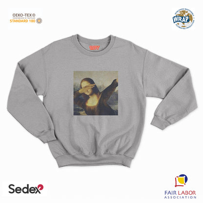 felpa con girocollo unisex- monnalisa dab