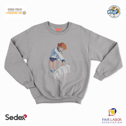felpa con girocollo unisex-mila pallavolo manga