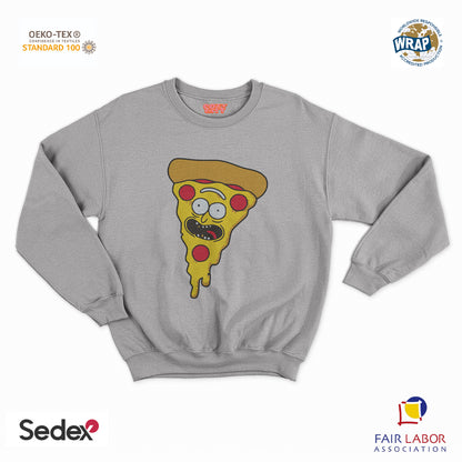 felpa con girocollo unisex- pizza ricky