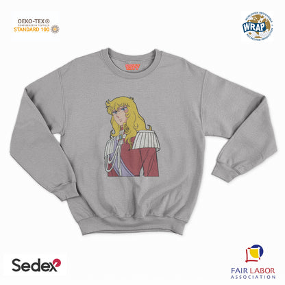 felpa con girocollo unisex- lady manga