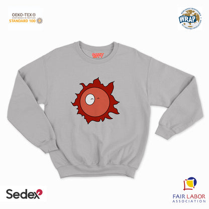 felpa con girocollo unisex- sole manga
