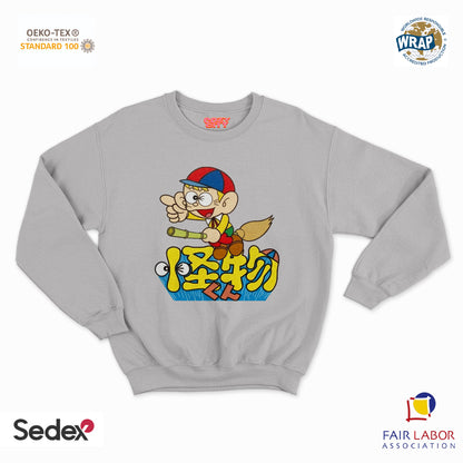 felpa con girocollo unisex- principe dei mostri giapponese
