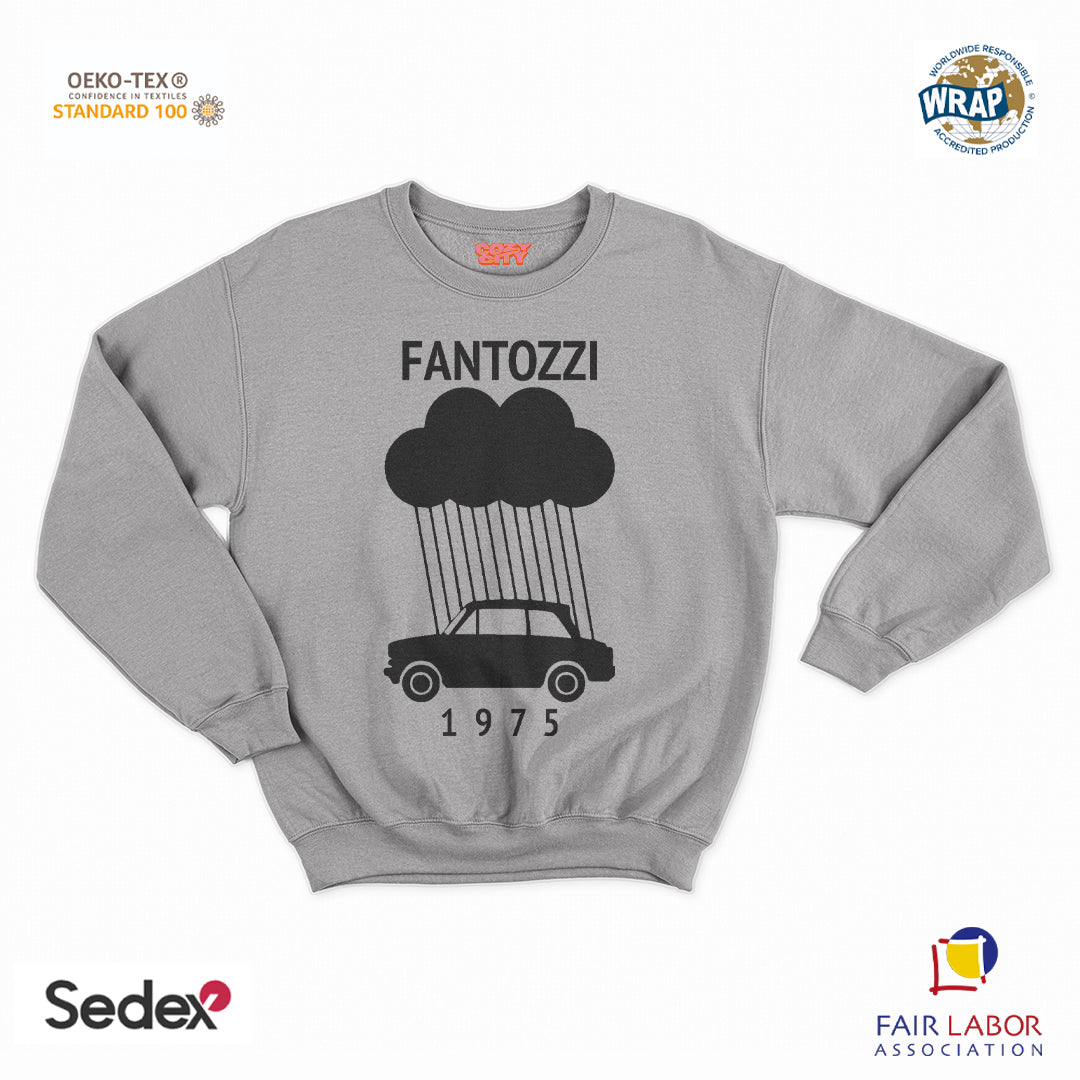 felpa con girocollo unisex- ugo nuvola 1975
