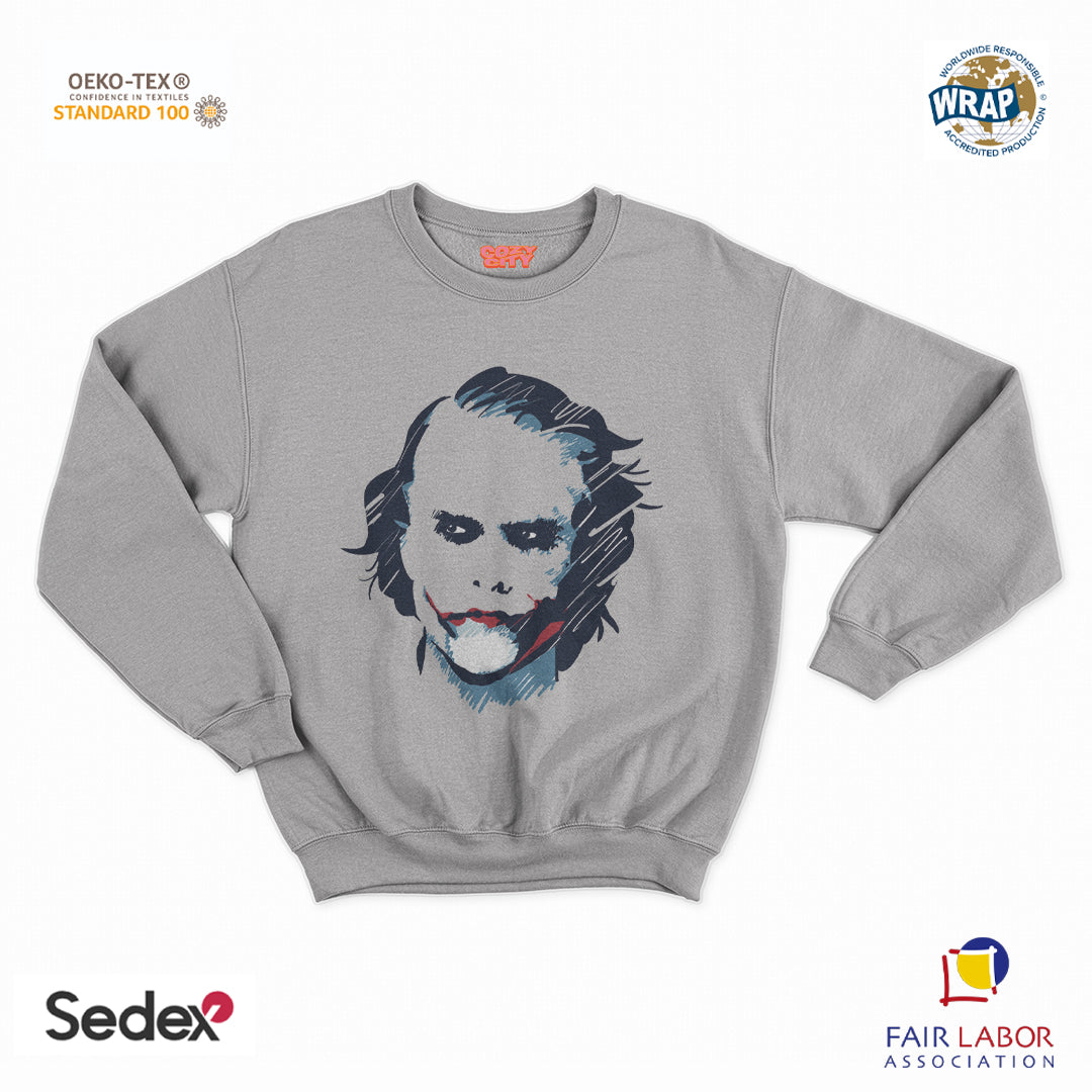 felpa con girocollo unisex- joker