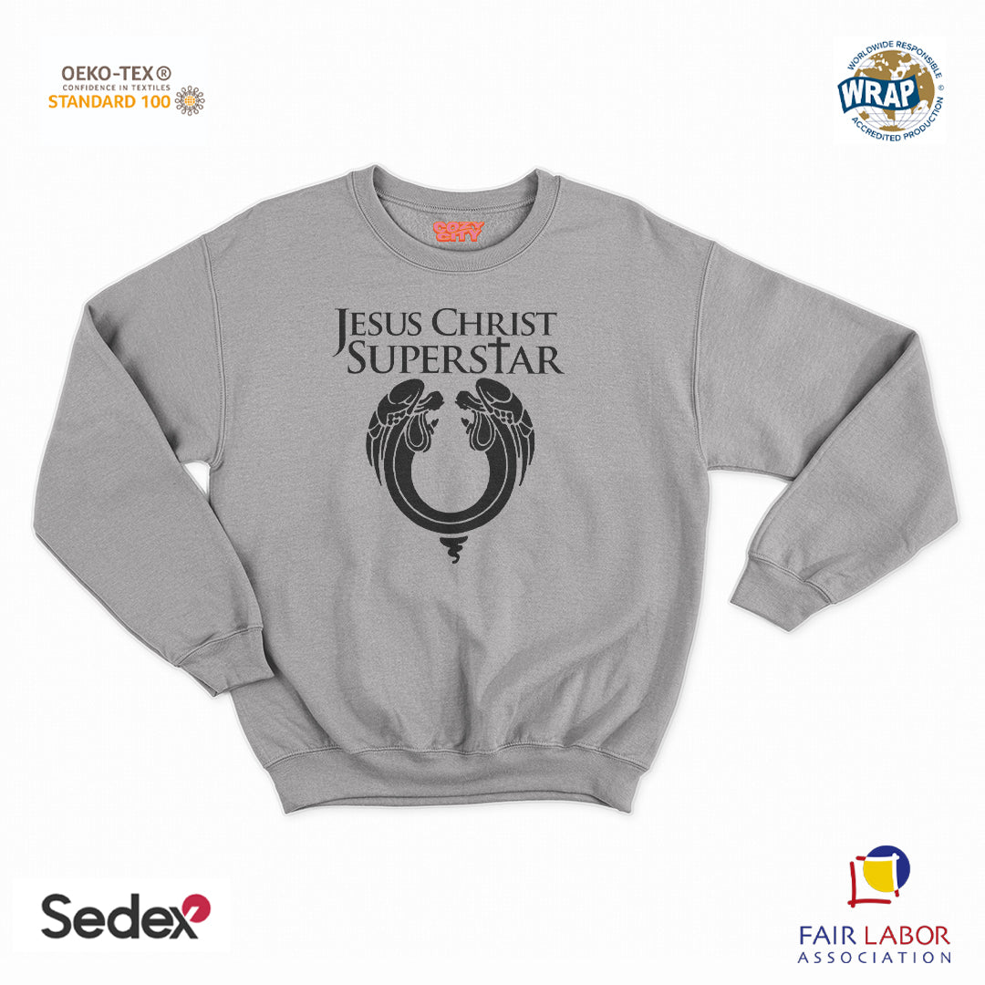 felpa con girocollo unisex- jesus christ