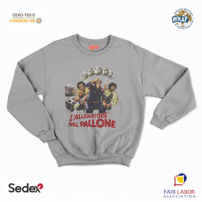 felpa con girocollo unisex- allenatore nel pallone