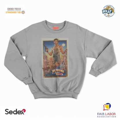 felpa con girocollo unisex- grosso guaio a china town