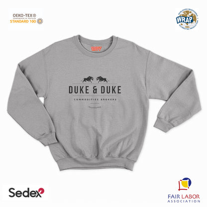 felpa con girocollo unisex- duke & duke