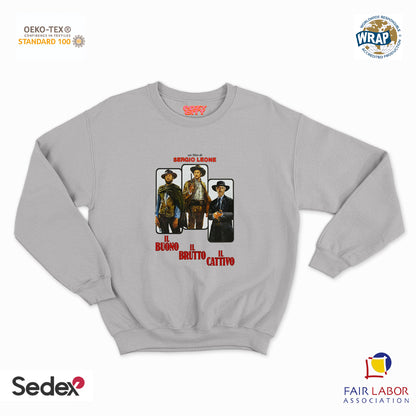 felpa con girocollo unisex- il buono western