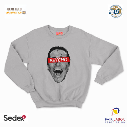 felpa con girocollo unisex- psycho