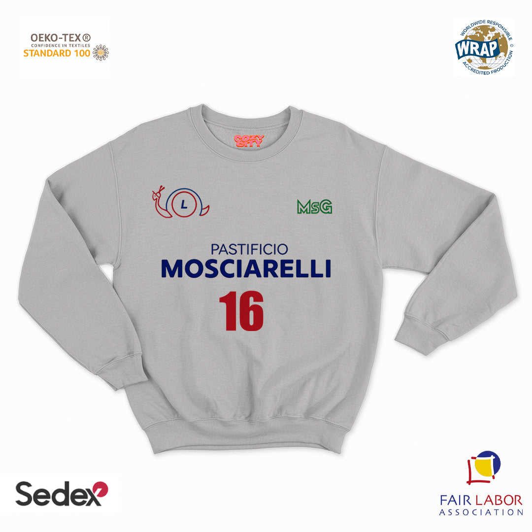 felpa con girocollo unisex- pastificio mosciarelli