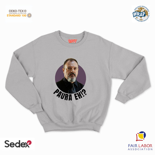 felpa con girocollo unisex- carlo paura eh