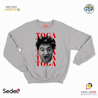 felpa con girocollo unisex- animal toga toga toga