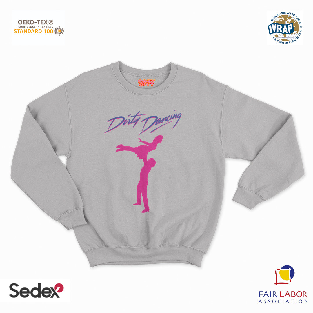 felpa con girocollo unisex- balli poco puliti
