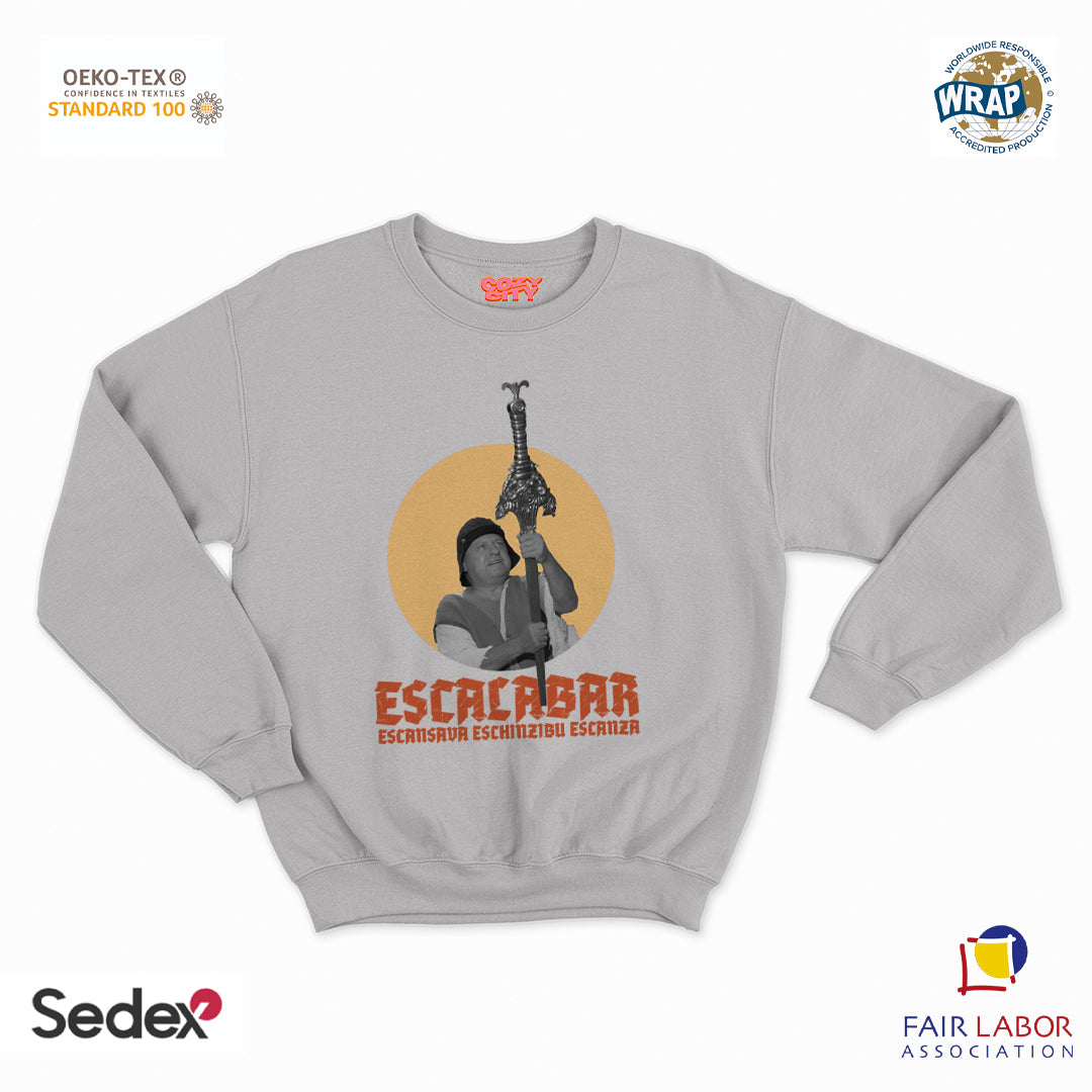 felpa con girocollo unisex- escalabar escansava eschinzibu escava