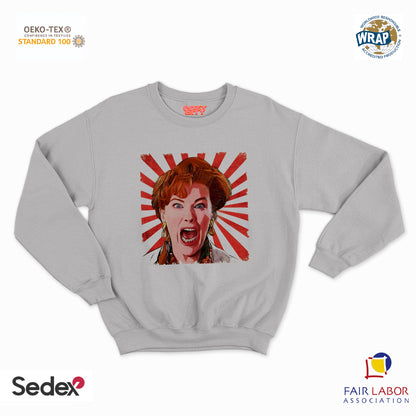 felpa con girocollo unisex- mamma kevin