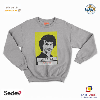 felpa con girocollo unisex- alberto divulgo forte