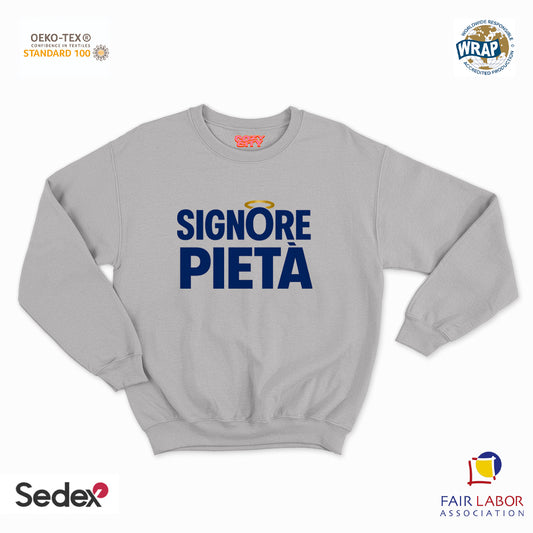 felpa con girocollo unisex- signore pietà