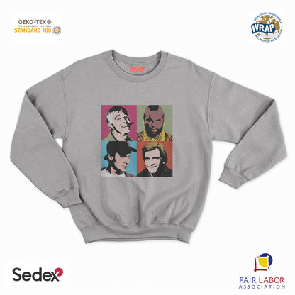 felpa con girocollo unisex- the team