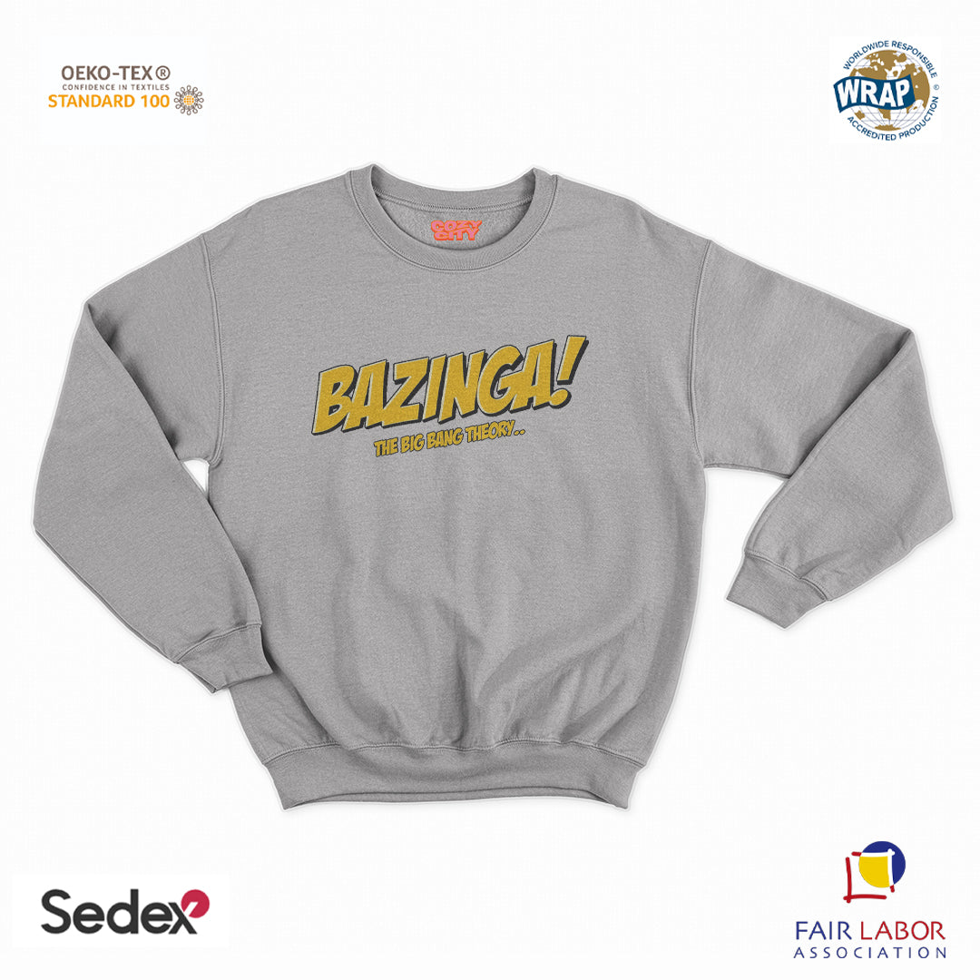 felpa con girocollo unisex- bazinga