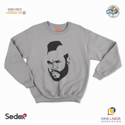 felpa con girocollo unisex- mr t