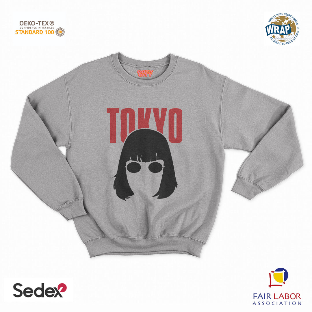 felpa con girocollo unisex- tokyo