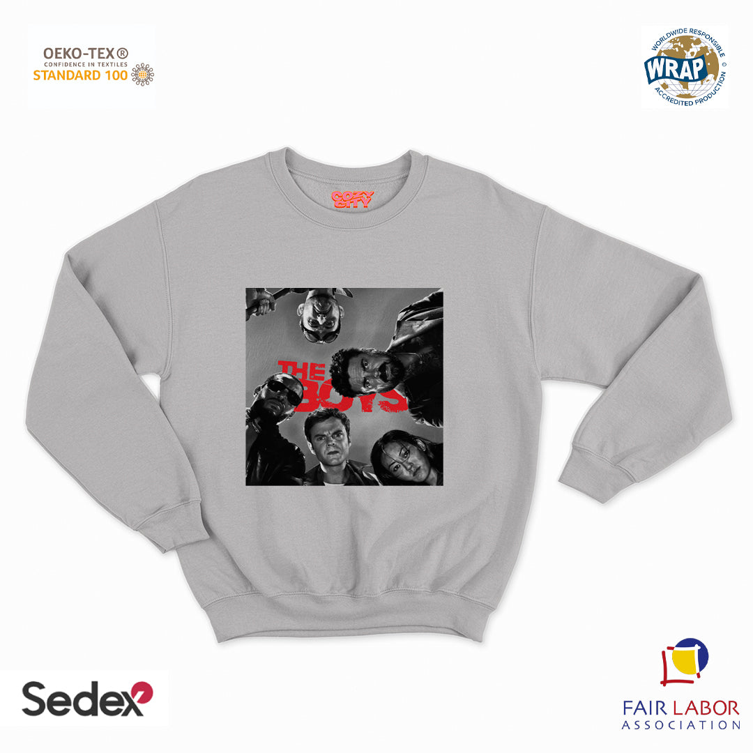 felpa con girocollo unisex- i ragazzi logo