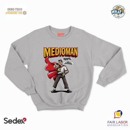 felpa con girocollo unisex- medioman