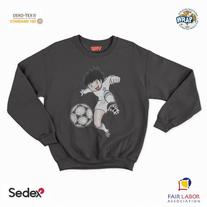 felpa con girocollo unisex- holly manga