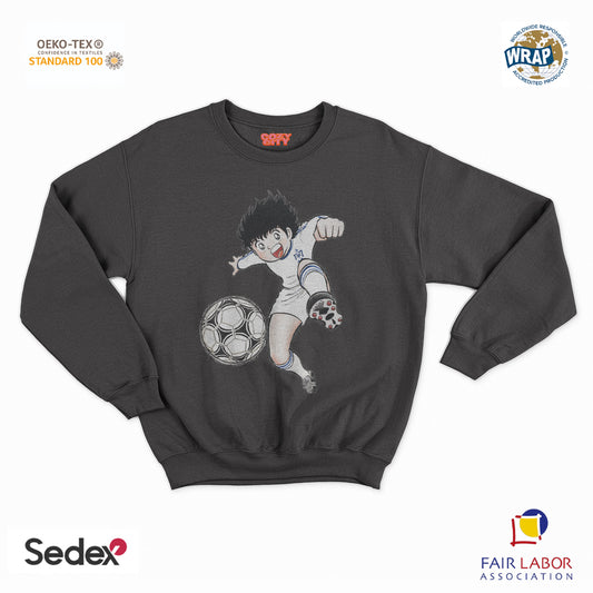 felpa con girocollo unisex- holly manga